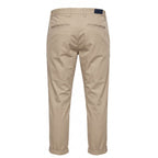 Beige Cotton Men Pants