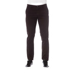 Brown Cotton Men Trouser