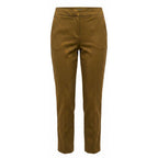 Brown Cotton Women Pants