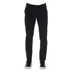 Black Cotton Men Pants