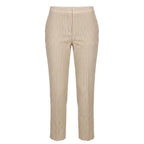 Beige Viscose Women Pants