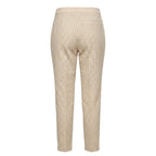 Beige Viscose Women Pants