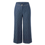 Blue Viscose Women Pants
