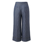 Blue Viscose Women Pants