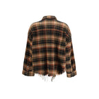 Brown Cotton Pattern Shirt