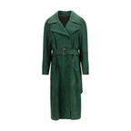 Bicolor Leather Coat