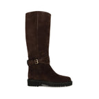 Brown Suede Leather Boots