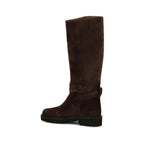 Brown Suede Leather Boots