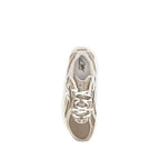 Beige Fabric Athletic Sneakers