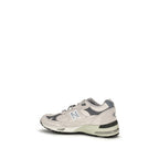 Gray Suede Leather Athletic Sneakers