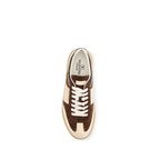 Brown Suede Leather Athletic Sneakers