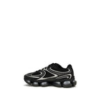 Black Fabric Athletic Sneakers