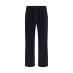 Blue Polyamide Athletic Pants