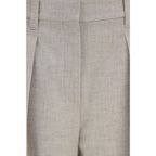 Beige Wool Oves Aries Dress Pants