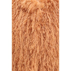 Orange Polyester Sleeveless Jacket