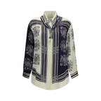 Blue Silk Shirt