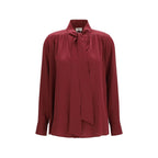 Bordeaux Silk Blouse