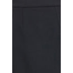 Black Wool Oves Aries Long Skirt
