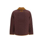Bordeaux Polyester Full-Length Jacket
