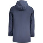 Blue Polyester Men's Jacket