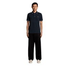 Blue Cotton Polo Shirt