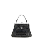 Black Calf Leather Bos Taurus Handbag