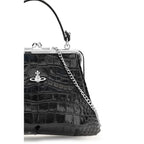 Black Calf Leather Bos Taurus Handbag