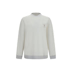 White Cotton Sweatshirt