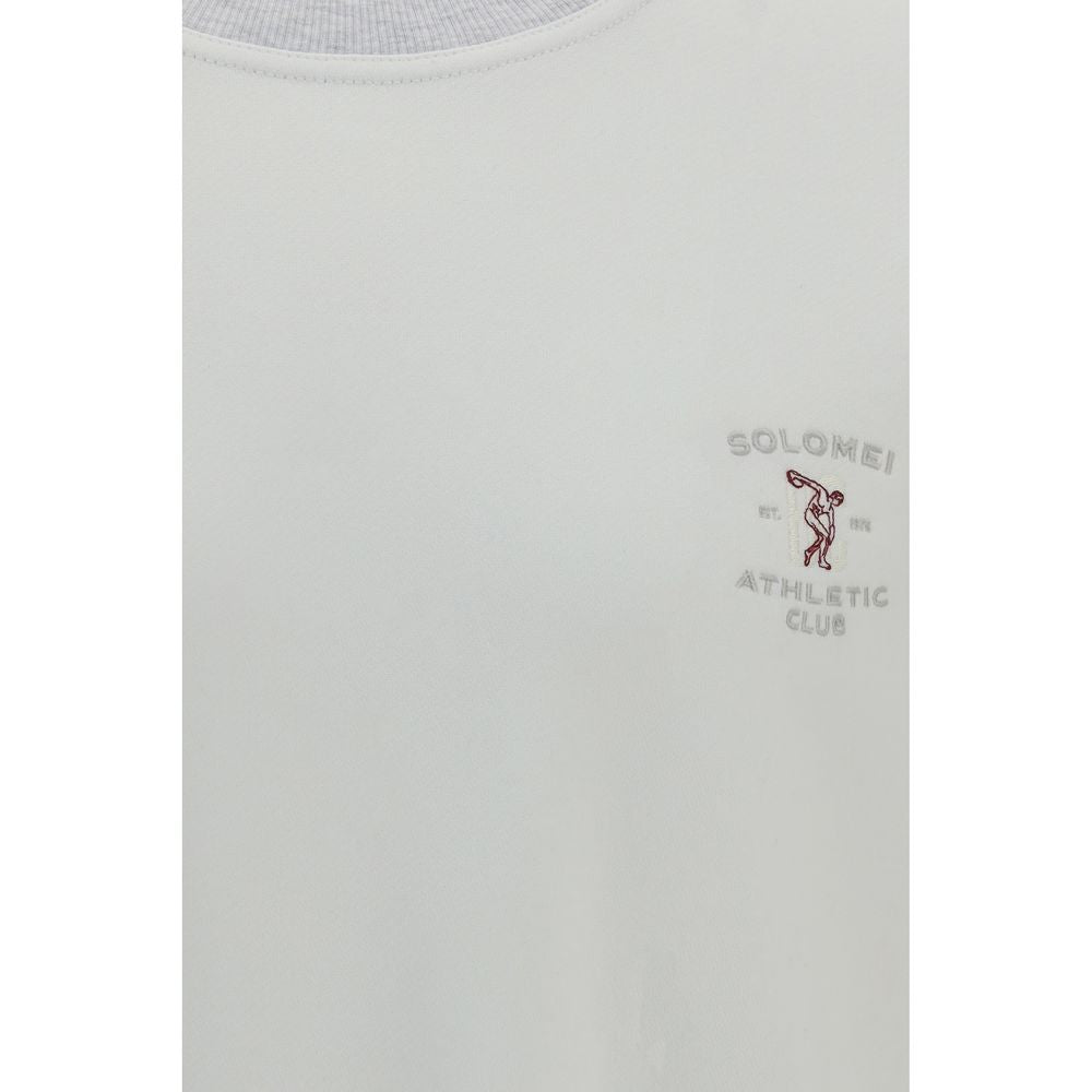 White Cotton Sweatshirt