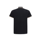Black Cotton Polo Shirt