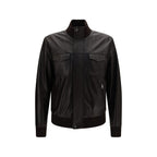 Brown Lamb Ovis Aries Aries Leather Jacket