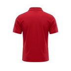 Red Cotton Men Polo Shirt