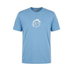 Light Blue Cotton Men T-Shirt