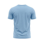 Light Blue Cotton Men T-Shirt