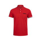 Red Cotton Men Polo Shirt