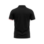 Black Cotton Men Polo Shirt