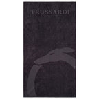 Black Cotton Men Beach Towel