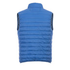 Blue Polyester Men Sleeveless Jacket