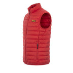 Red Polyester Men's Sleeveless Jacket