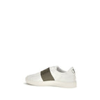 White Calf Leather Bos Taurus Low Top Sneakers
