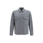 Gray Polyester Jacket
