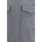 Gray Polyester Jacket