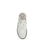 White Calf Leather Bos Taurus Low Top Sneakers