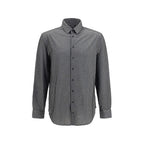 Gray Cotton Pattern Shirt