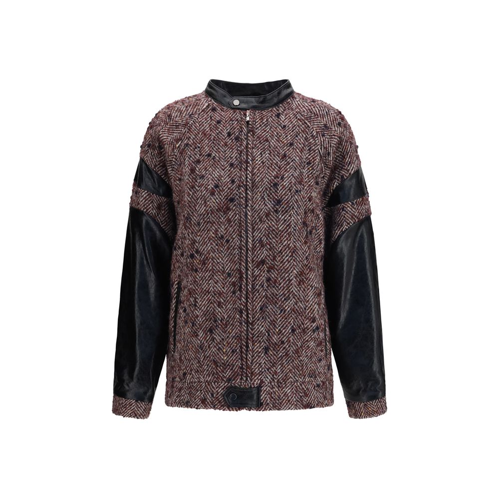 Multicolor Wool Oves Aries Full-Length Jacket