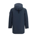 Blue Polyester Coat