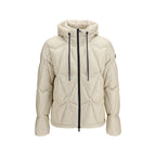 Beige Nylon Full-Length Jacket