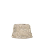 Beige Silk Bucket Hat