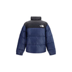 Blue Nylon Full-Length Jacket