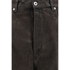 Bicolor Cotton Flared Jeans
